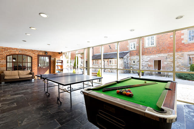 Pool table and table tennis table